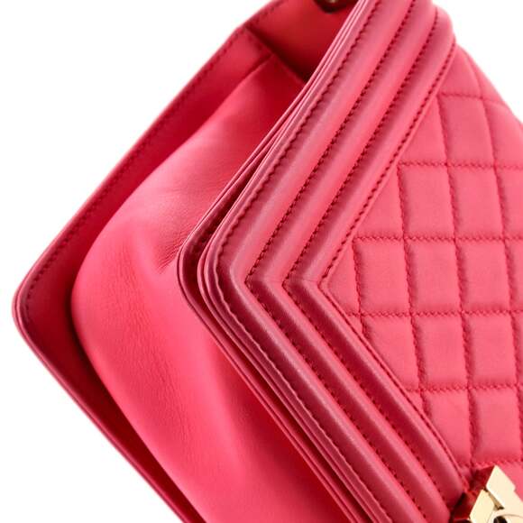 Chanel Boy Flap Bag Quilted Lambskin #235132C36B - Picture 6 of 8